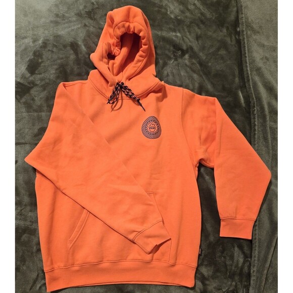 VANS Spitfire Wheels Pullover Hoodie Flame Orange Size Small NEW - Picture 2 of 6
